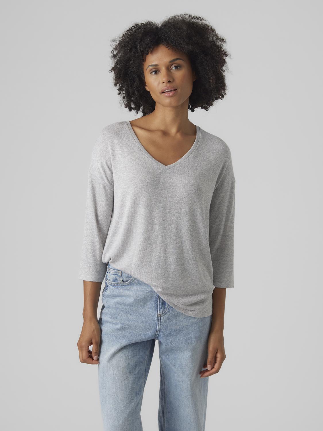 VMBRIANNA Pullover - Light Grey Melange