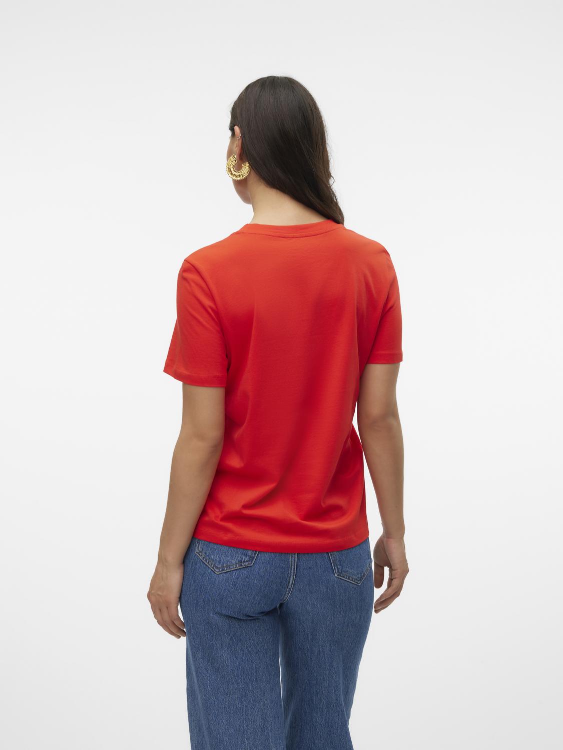 VMPAULINA T-Shirt - Flame Scarlet